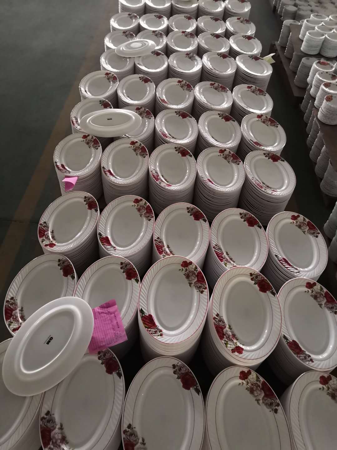 Yiwu Quality Fish plate, glass plate, heat-resistant glass, milky white plate, waist plate - 12-inch waist plate oval plate detail image 4