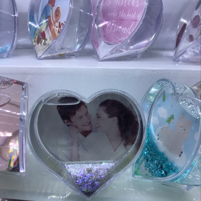 Heart-shaped flowing sand photo frame, Valentine's Day photo frame Zhehui Craft 04 details Picture