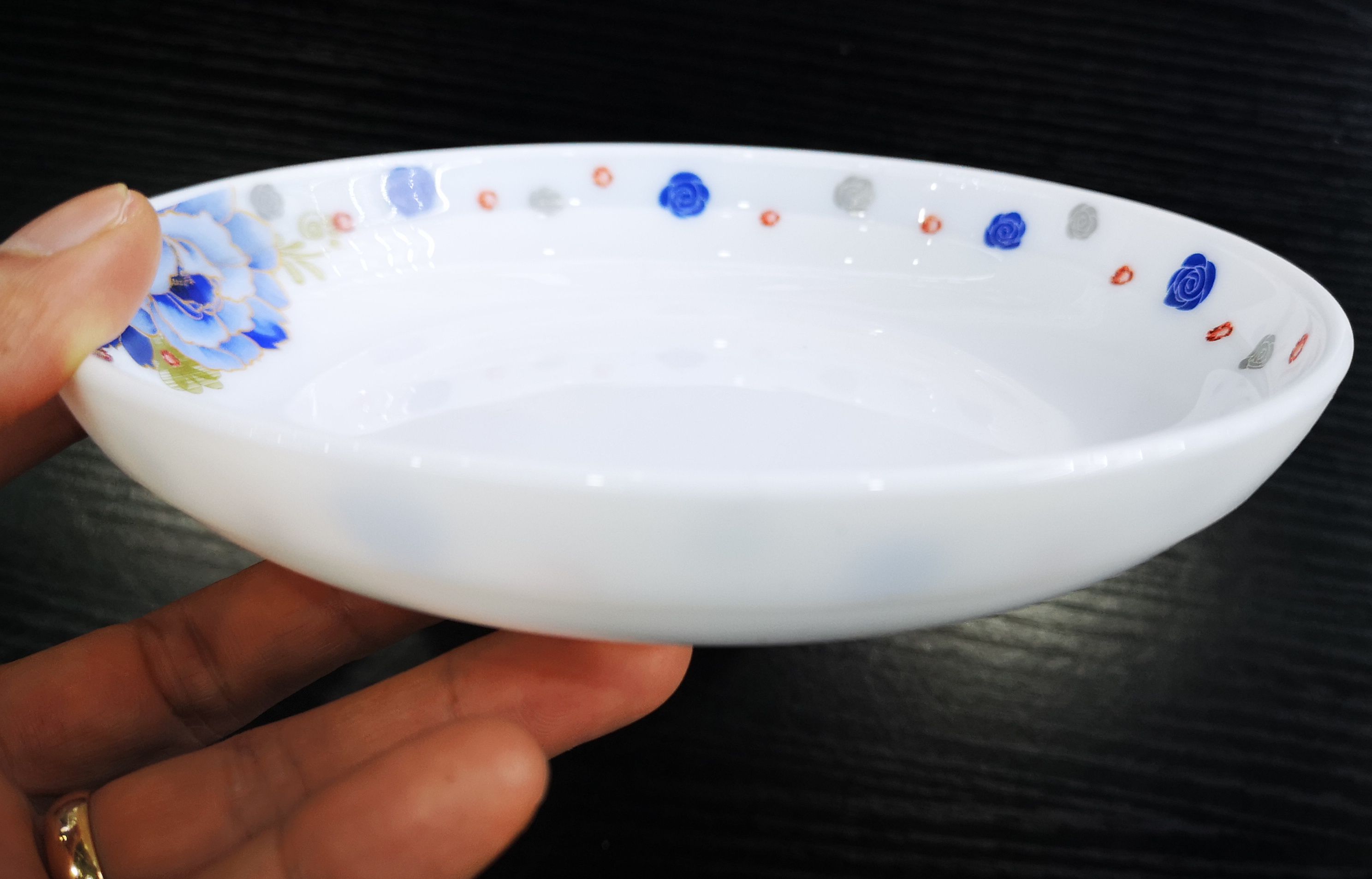 10寸浅碗玻璃碗白玉玻璃浅盘义乌好货-QW100产品图