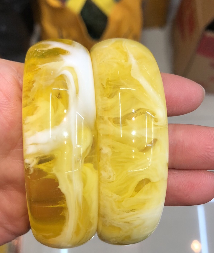 蜜蜡手镯（白花蜜）