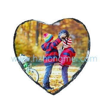 Heart-shaped lithograph, SLATE painting, photo frame, consumables, natural stone, heat transfer, glossy and matte lithograph, MK-59 60 61
