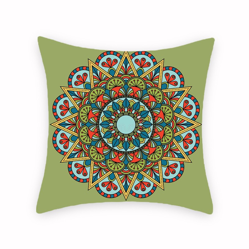 跨境印花亚麻抱枕套 沙发办公室椅子靠背厂家直销支持定制详情图2