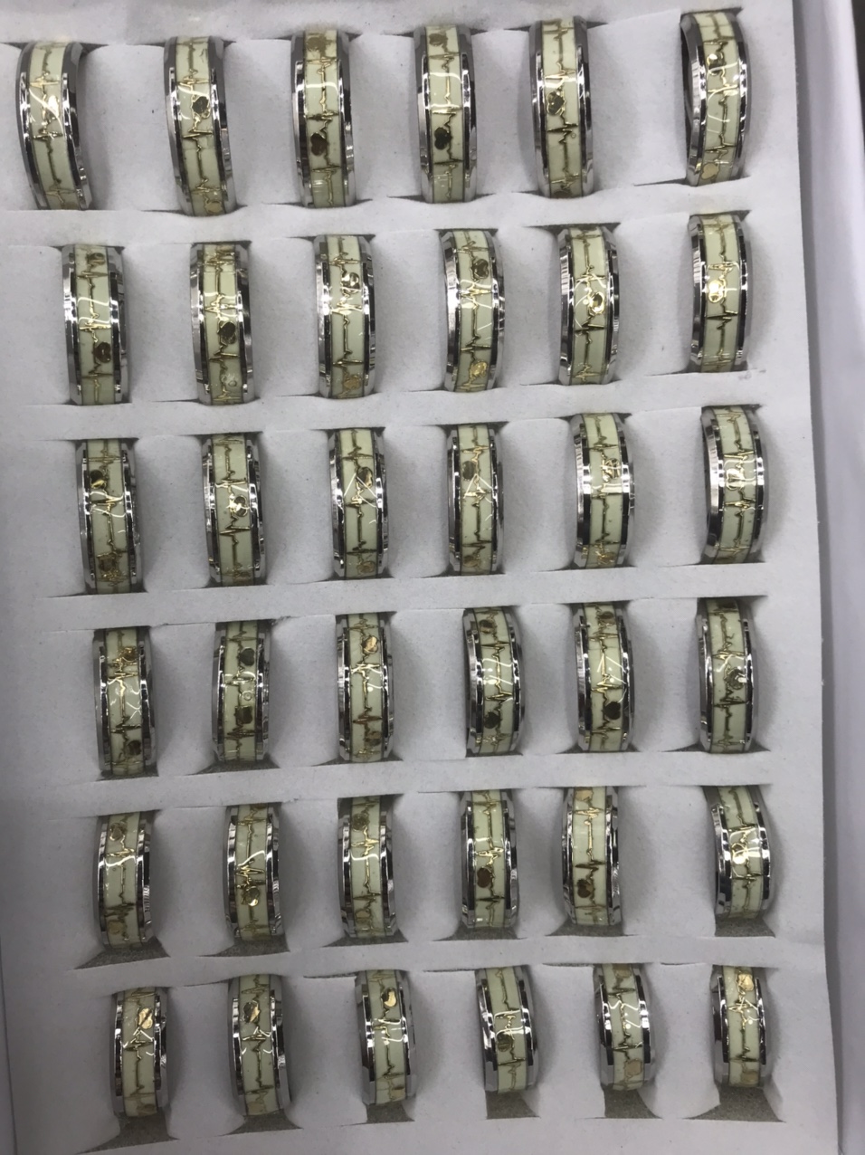 高档不锈钢变色戒指网络爆款网红直播款