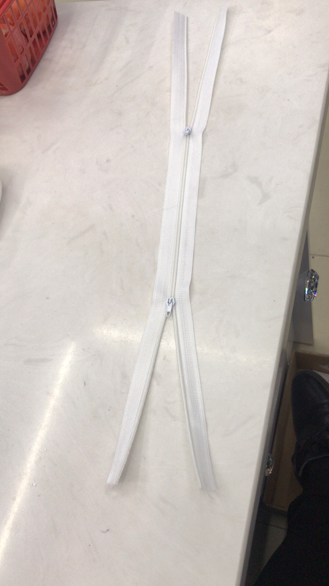 厂家直销批发现货 一次性防护服闭口拉链 80厘米 现货