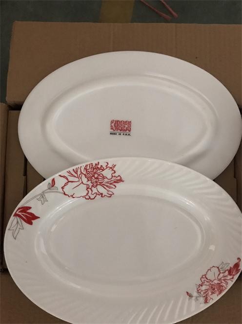 fish plate义乌好货鱼盘玻璃盘水果盘-10寸腰盘 oval plate详情图2