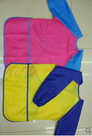 新款儿童防水罩衣长袖围裙 宝宝绘画尼龙围兜反穿衣批发