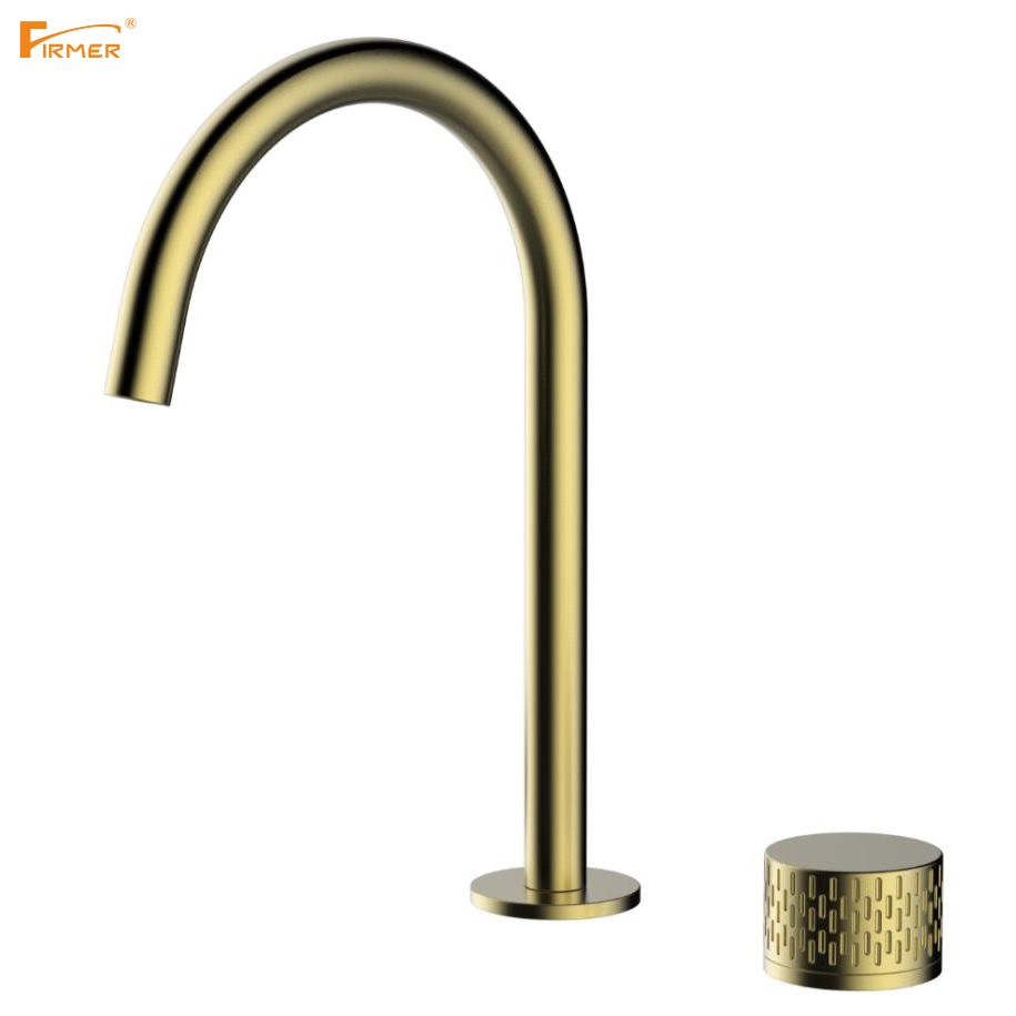 FIRMER high quality new copper gold kitchen faucet full figure