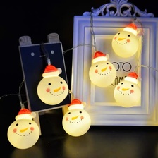 LED圣诞节装饰彩灯串灯圣诞树灯饰雪人老人星星灯