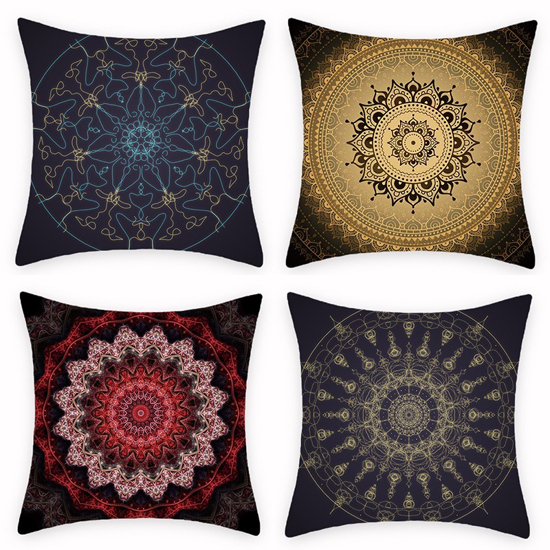 跨境印花亚麻抱枕套 沙发办公室椅子靠背厂家直销支持定制详情图1