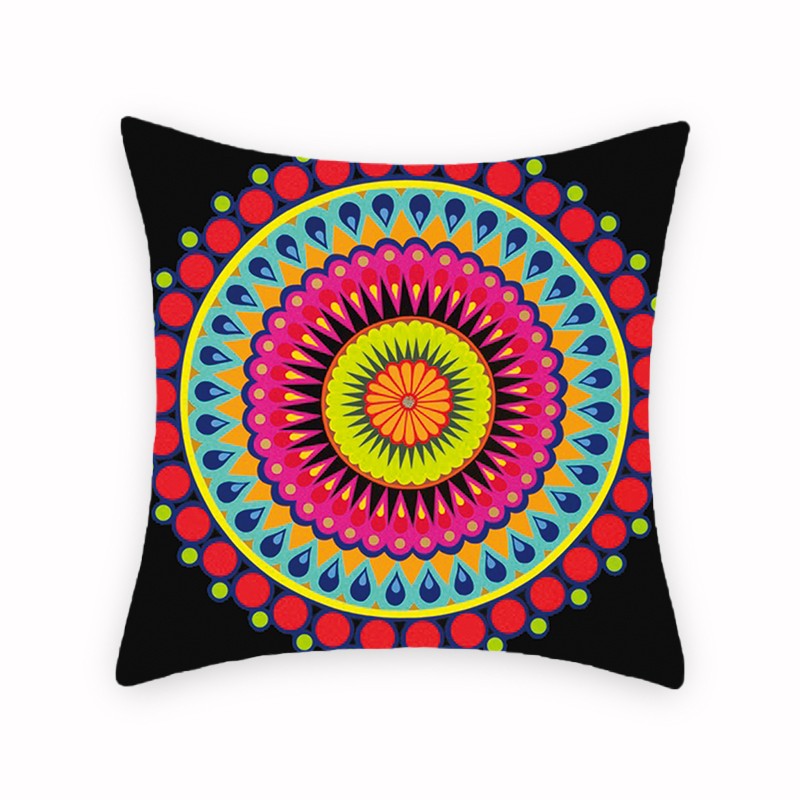 跨境印花亚麻抱枕套 沙发办公室椅子靠背厂家直销支持定制详情图4