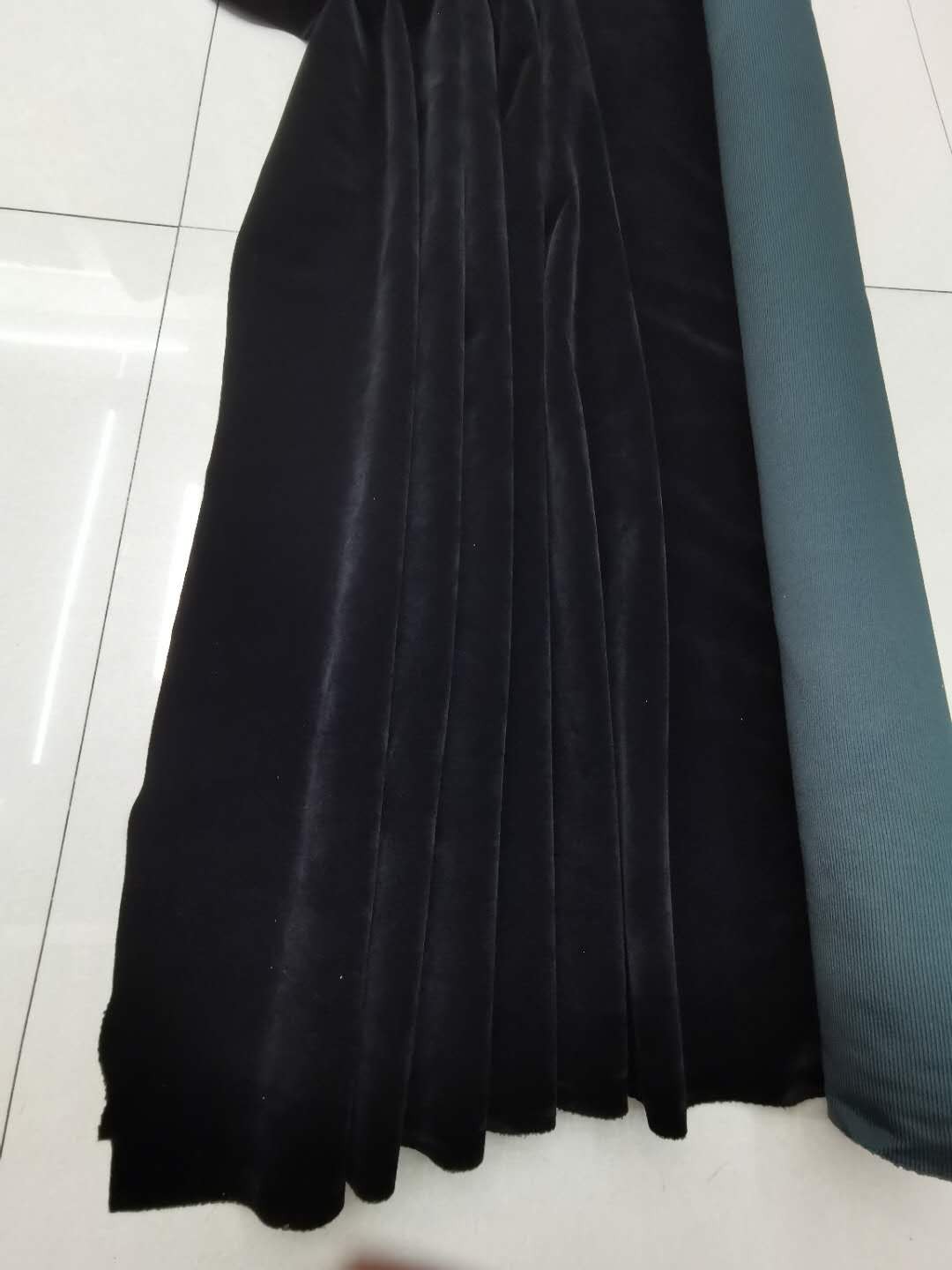 القماش المخملي الأسود يعمل مع جنية الشعر من قماش الشعر detail image 4