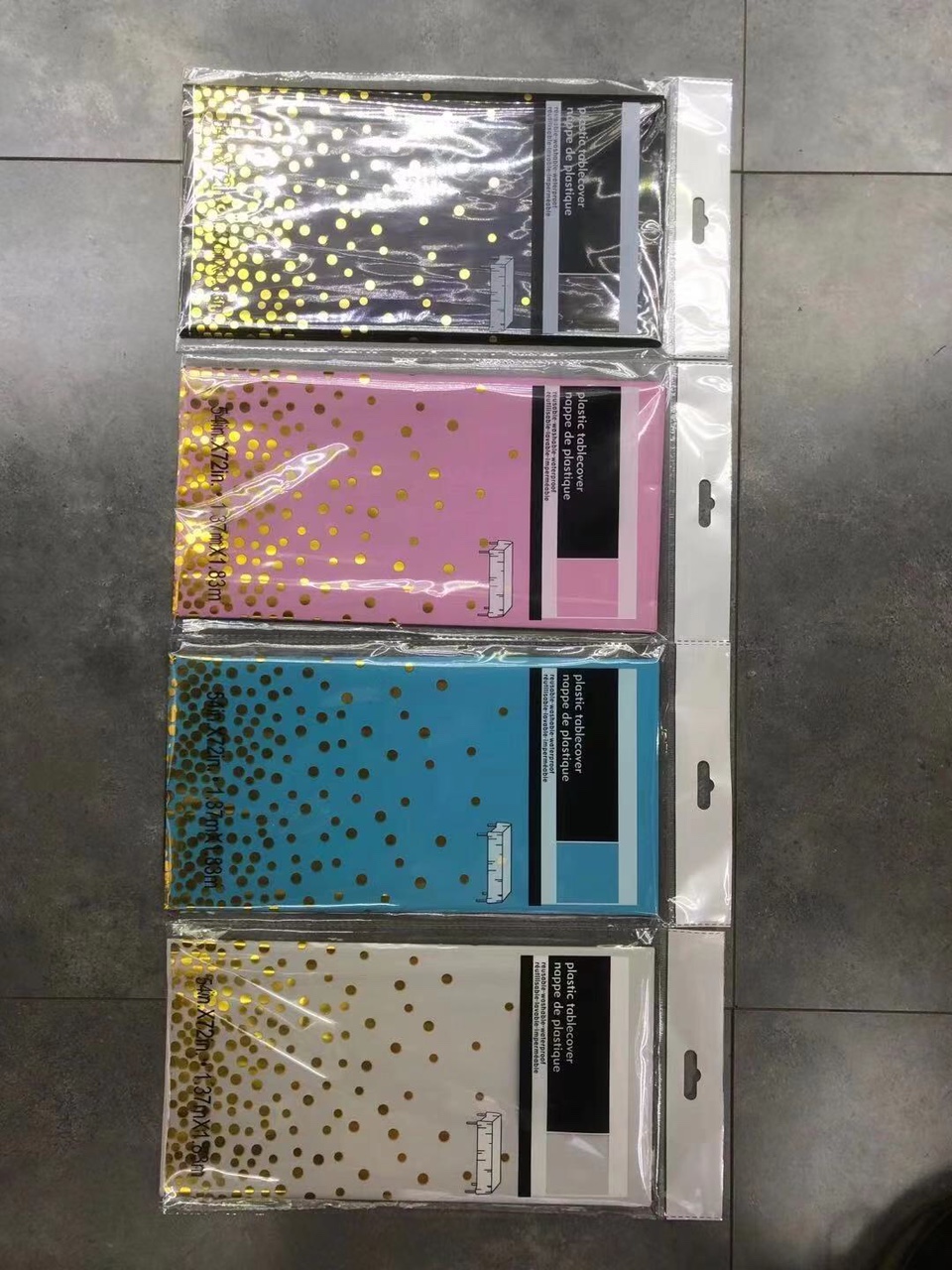 五角星烫金桌布生日铝膜桌布派对装扮用品彩色1