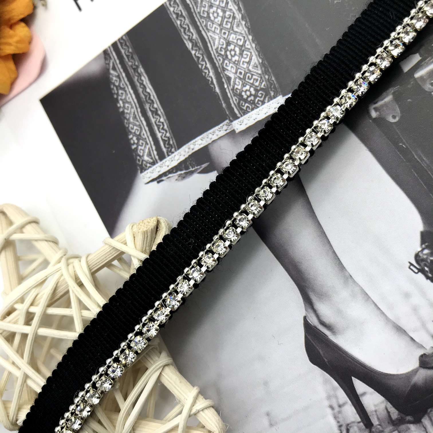 Diamond Chain Bead Chain Lace Webbing Lace undefined