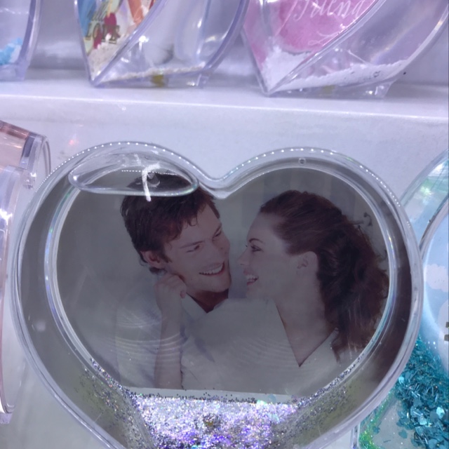 Heart-shaped flowing sand photo frame, Valentine's Day photo frame Zhehui Craft 04
