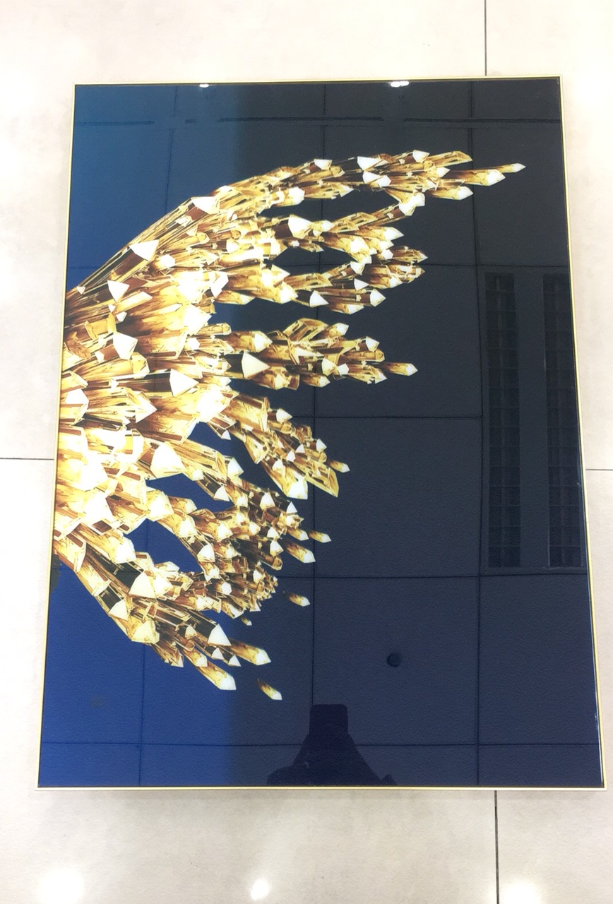 装饰画冰晶画沙发客厅装饰画