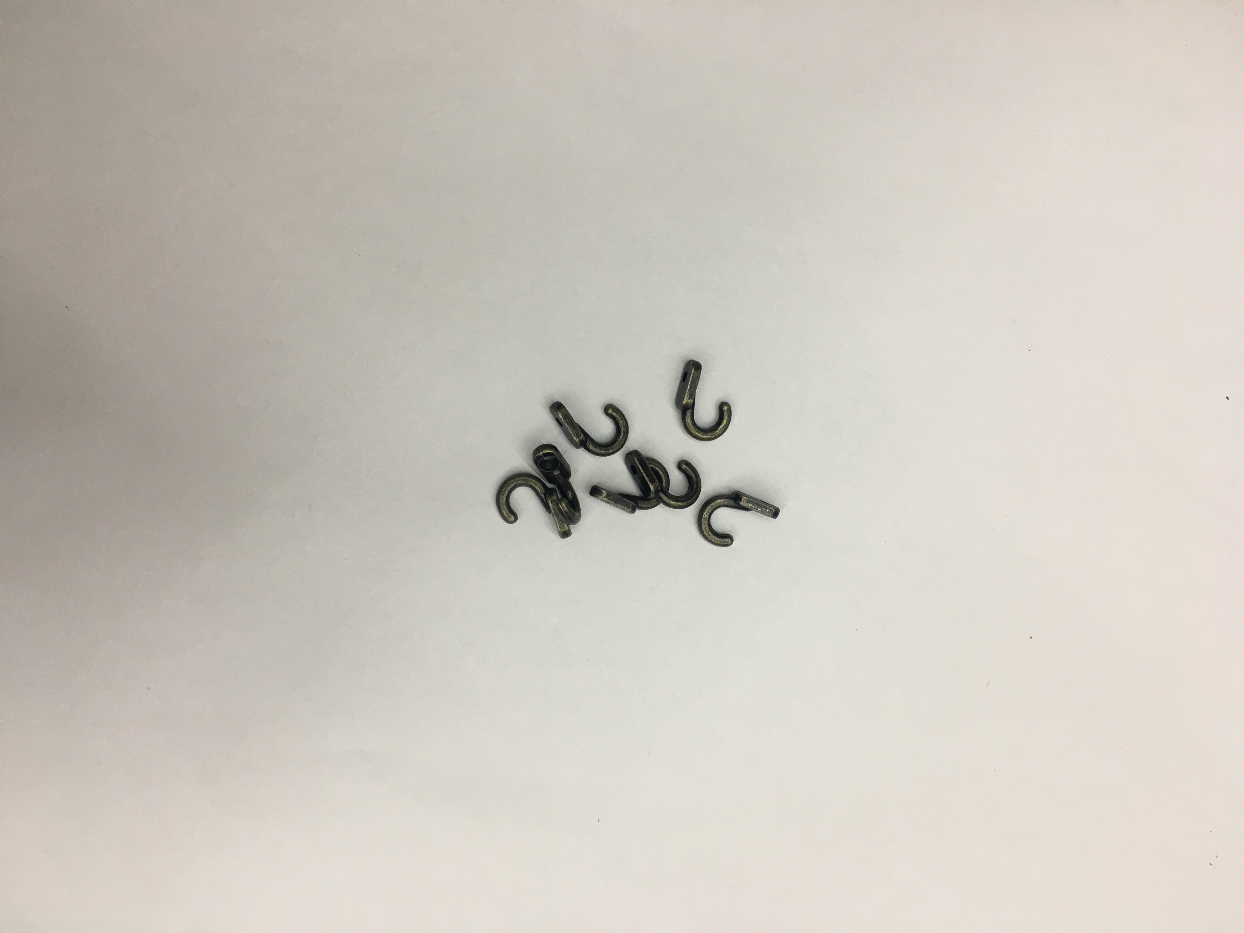 迷你挂勾单勾仿古排钩白底实物图