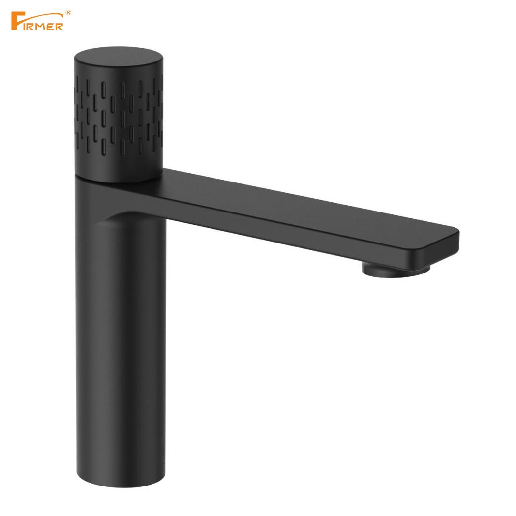 Firmer's Latest High-End Hotel Villa Bathroom Golden Copper High Washbasin Faucet Item Picture