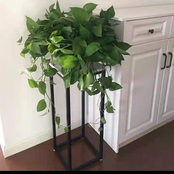 Nordic ironwork flower stand for the living room, floor-standing modern and simple multi-storey indoor bedroom, green vine and golden decorative storage rack A696 detail image 3