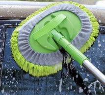 洗车工具可伸缩洗车拖把绿色耐用汽车用品 / 美容养护 / 汽车清洁工具