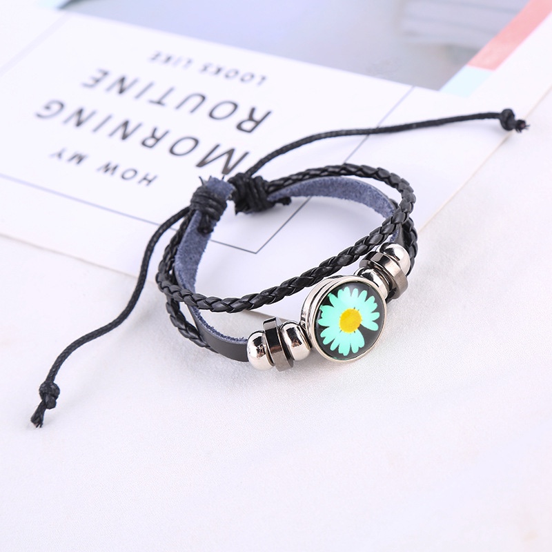 菊花夜光皮革手环详情图3