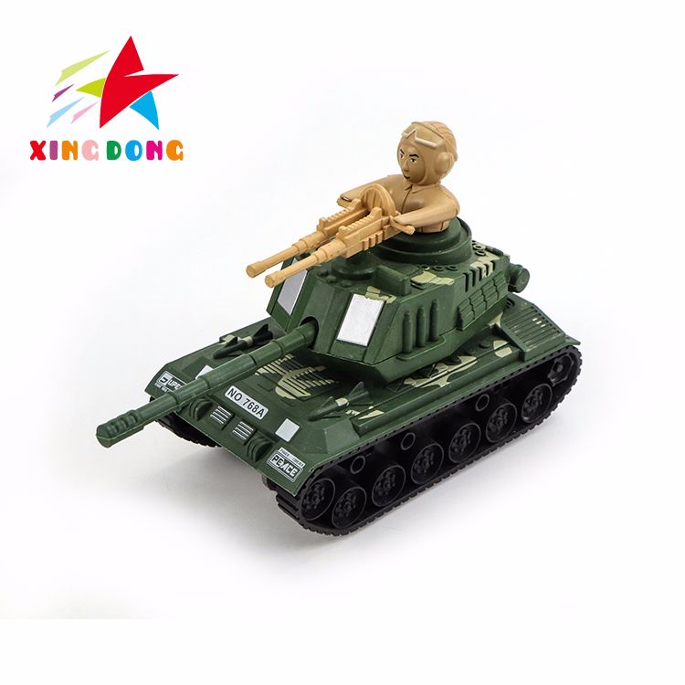 Wholesale plastic pull string toy military tank model car toys with lighting thumbnail