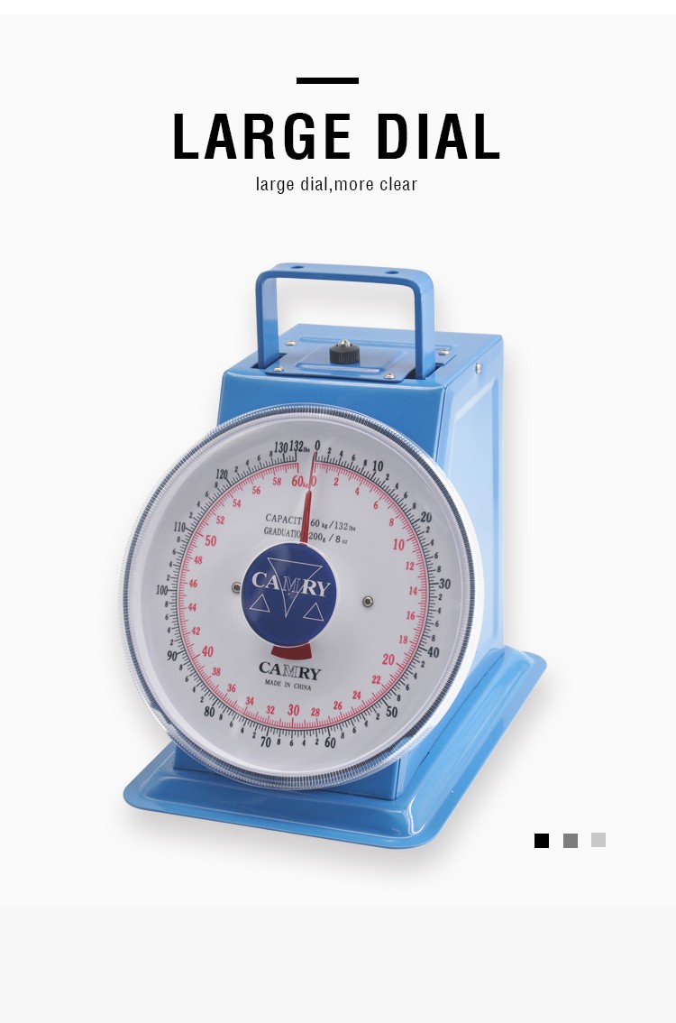 CAMRY Xiangshan SP-60 Degree Platform scale with stainless iron flat scale plate, mechanical spring scale platform scale, single and double scales, 60KG/LBS detail image 2