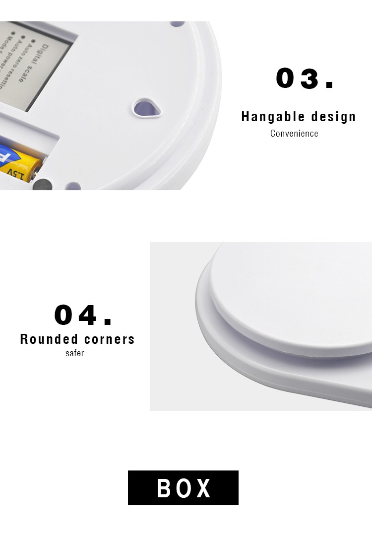 B2090家用电子厨房秤高质量高精度称食物蔬菜厨房秤详情图2