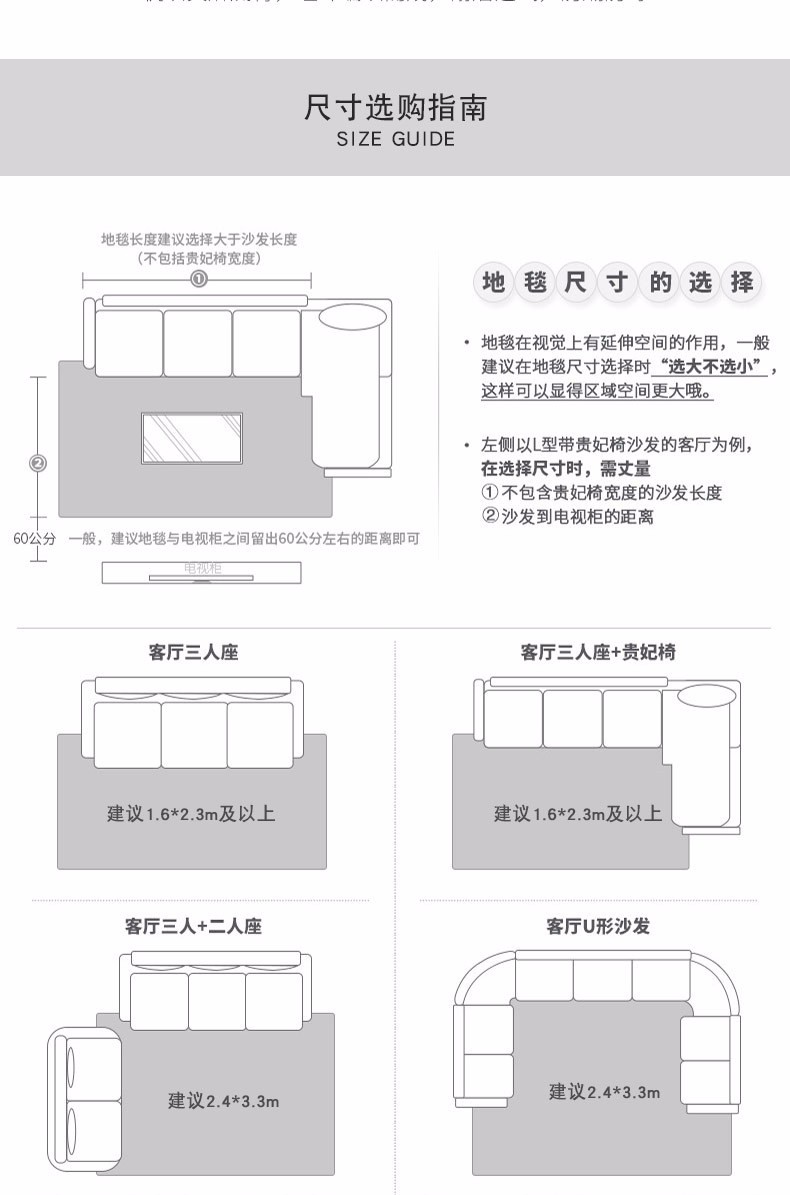 厂家直销客厅大地毯欧式奢华沙发茶几卧室长方形机织地毯跨境专供详情图18