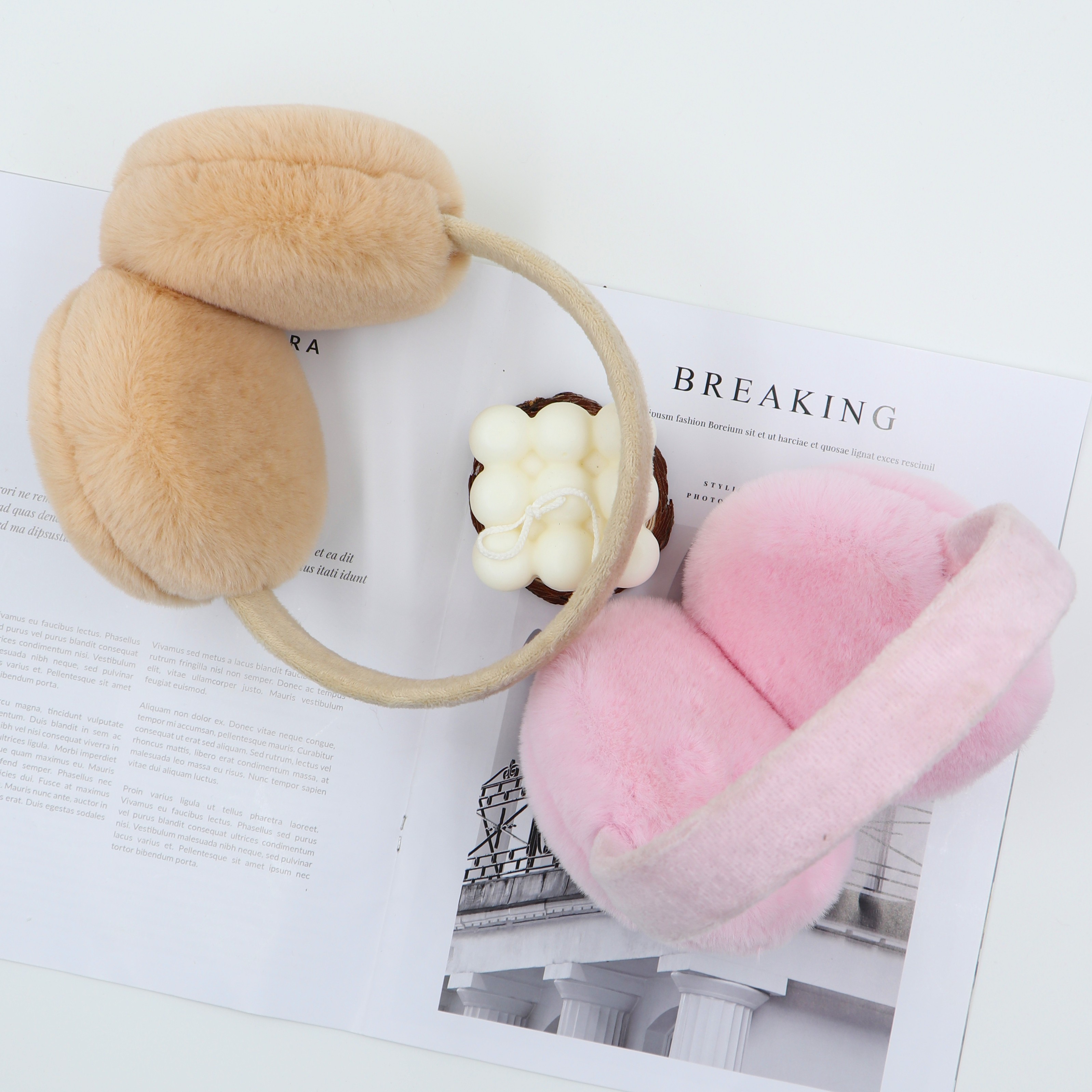 Men's And Women's Wide Pole Large Label Earmuffs For Warm Ear Protection 10 Specification drawing
