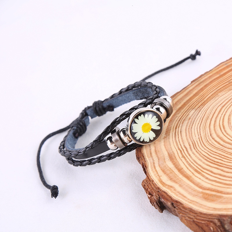 菊花夜光皮革手环详情图6