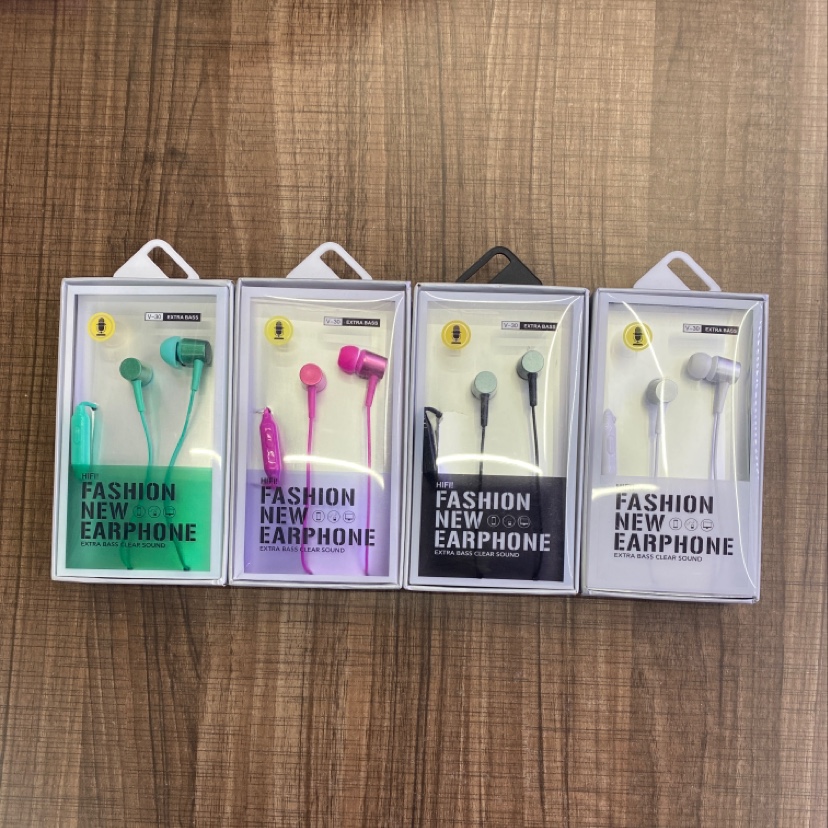 The V30 comes with a microphone and headphones Application Scenario