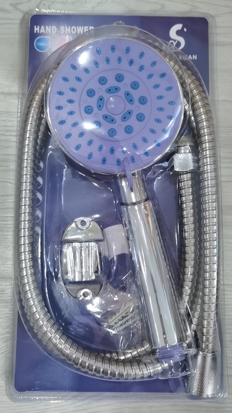 Hand-held shower head set with vacuum-formed piping detail image 1