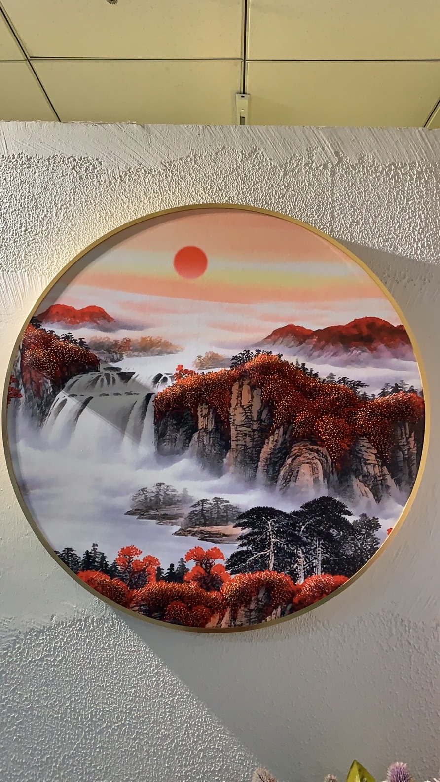 客厅装饰画白底实物图