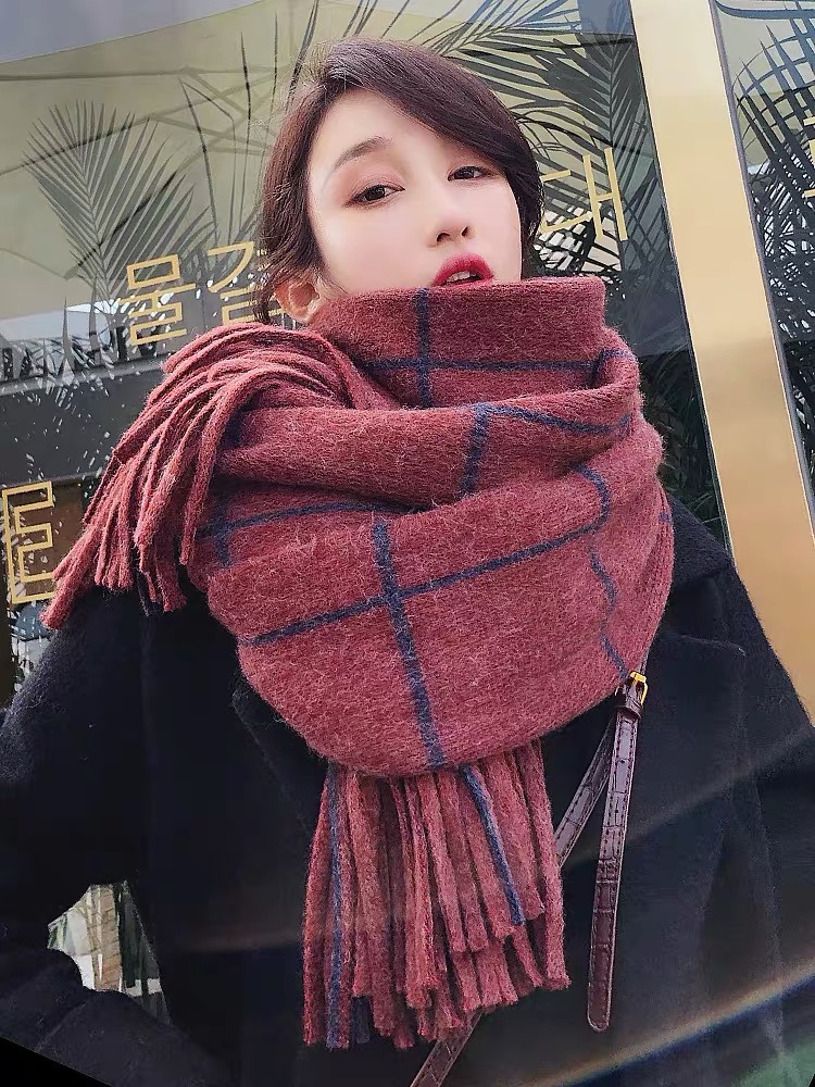 Scarf Super Warm Thick Everything Cute Student Casual Fashion Generous Scarf