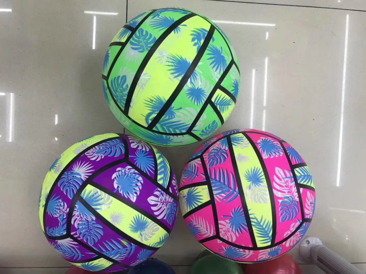 New inflatable ball, leather ball, fluorescent ball, fluorescent Five stars detail image 4