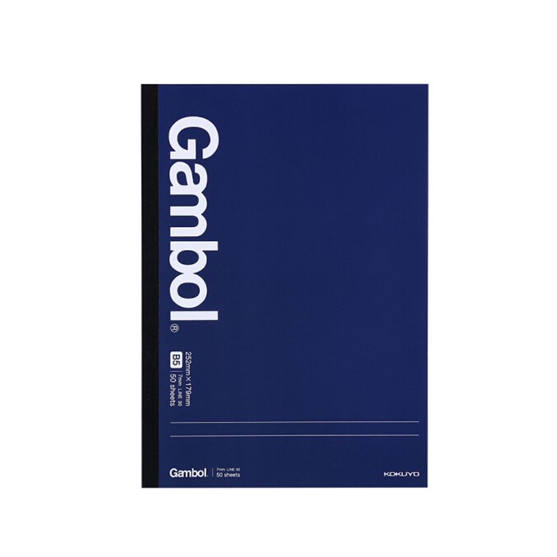 KOKUYO/ Guoyu WCN-GNB1552 Gambol wireless notebook, horizontal line B5, page 50, 5/90, Navy blue
