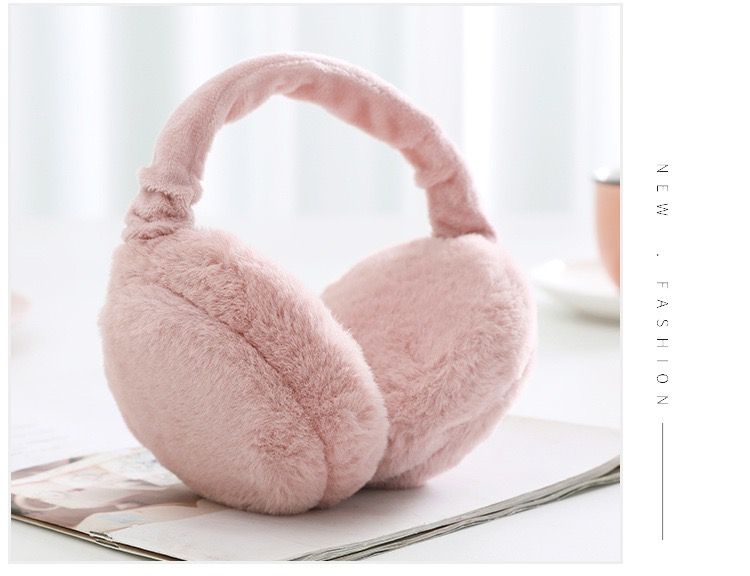 Men And Women Folding Hamburger Structure Earmuffs Warm Ear Protection 08 details Picture