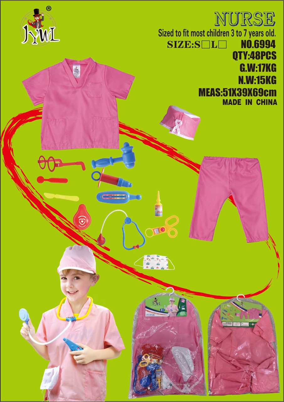 儿童护士服粉色