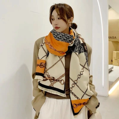 Warm And Thick Long Korean Fashion Fashion Casual Loose Couple Scarf