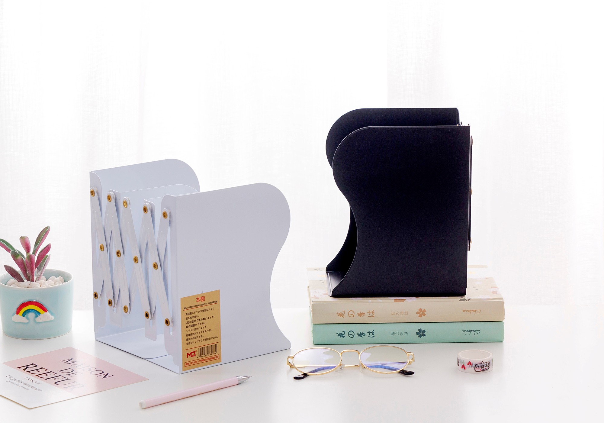 义乌好货铭强6038伸缩书立拉伸书立收纳书立系列工厂定制生产详情图12