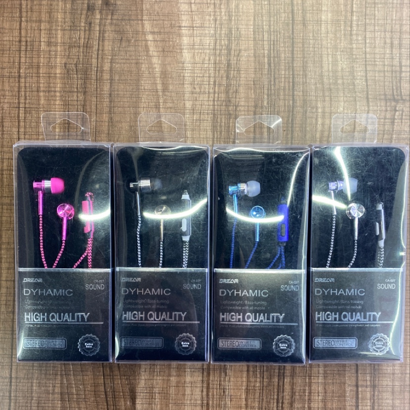 Electric ferry microphone headphones, braided wiring detail image 1