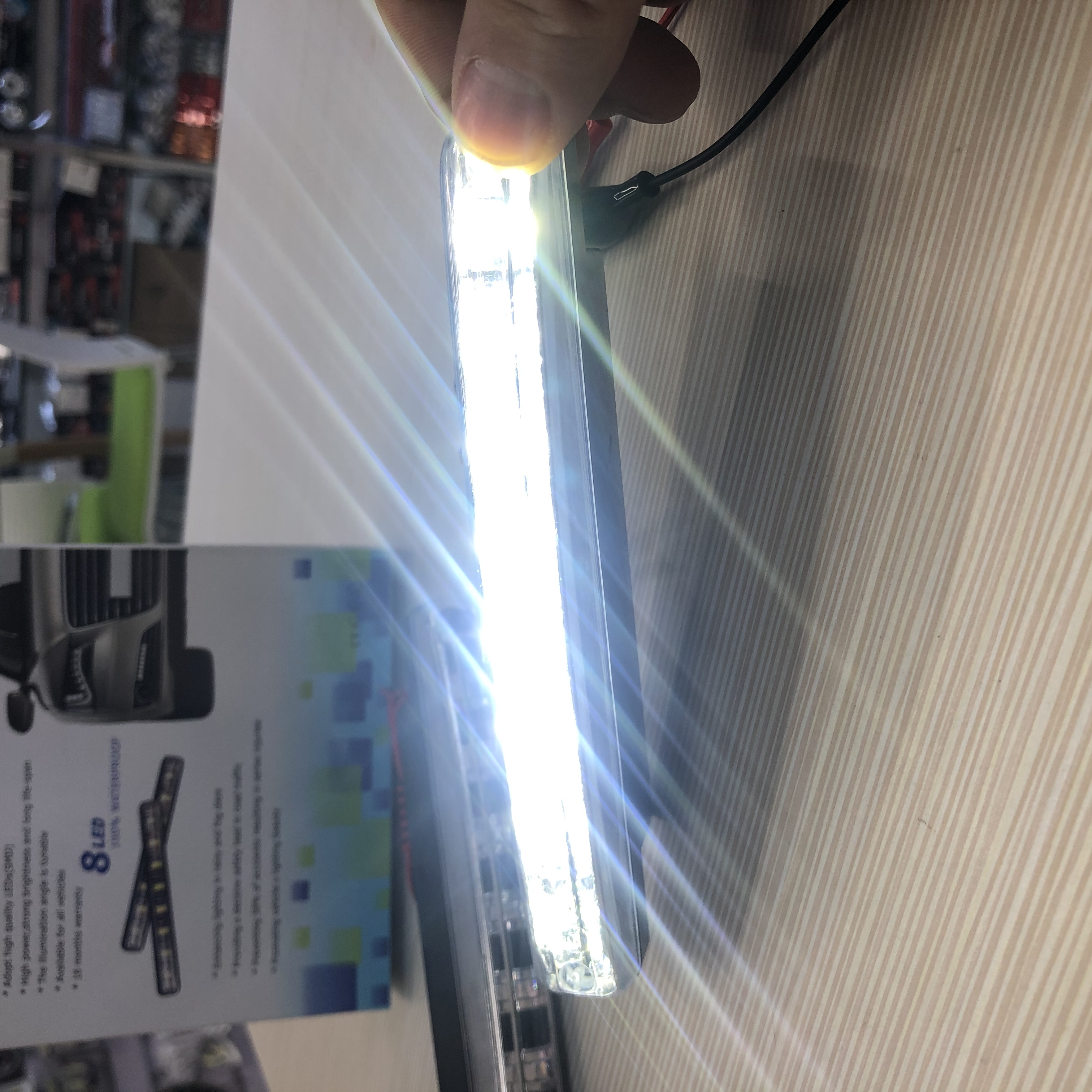 Car LED daytime running lights, ultra-bright 8-lamp driving lights, modified fog lights, decorative lights, white light Application Scenario