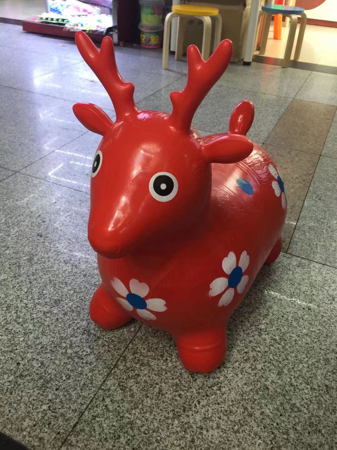 Inflatable jumping deer PVC jumping deer details Picture
