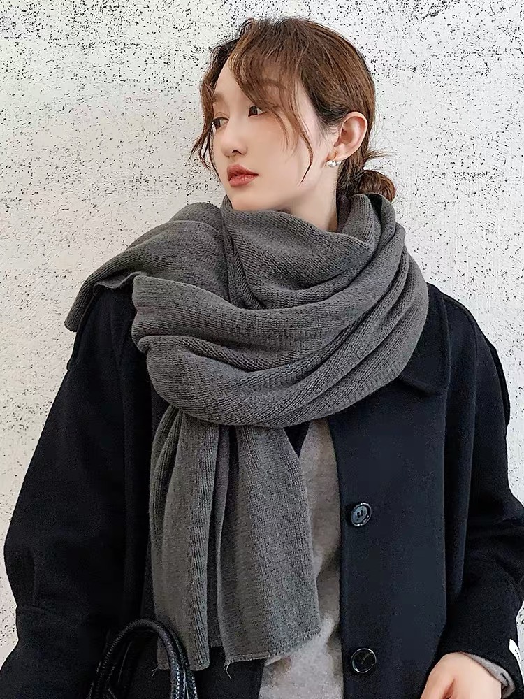 保暖加厚超大可爱气质围巾百搭韩版淑女丝巾保暖加厚超大气质围巾百搭休闲潮流时尚女