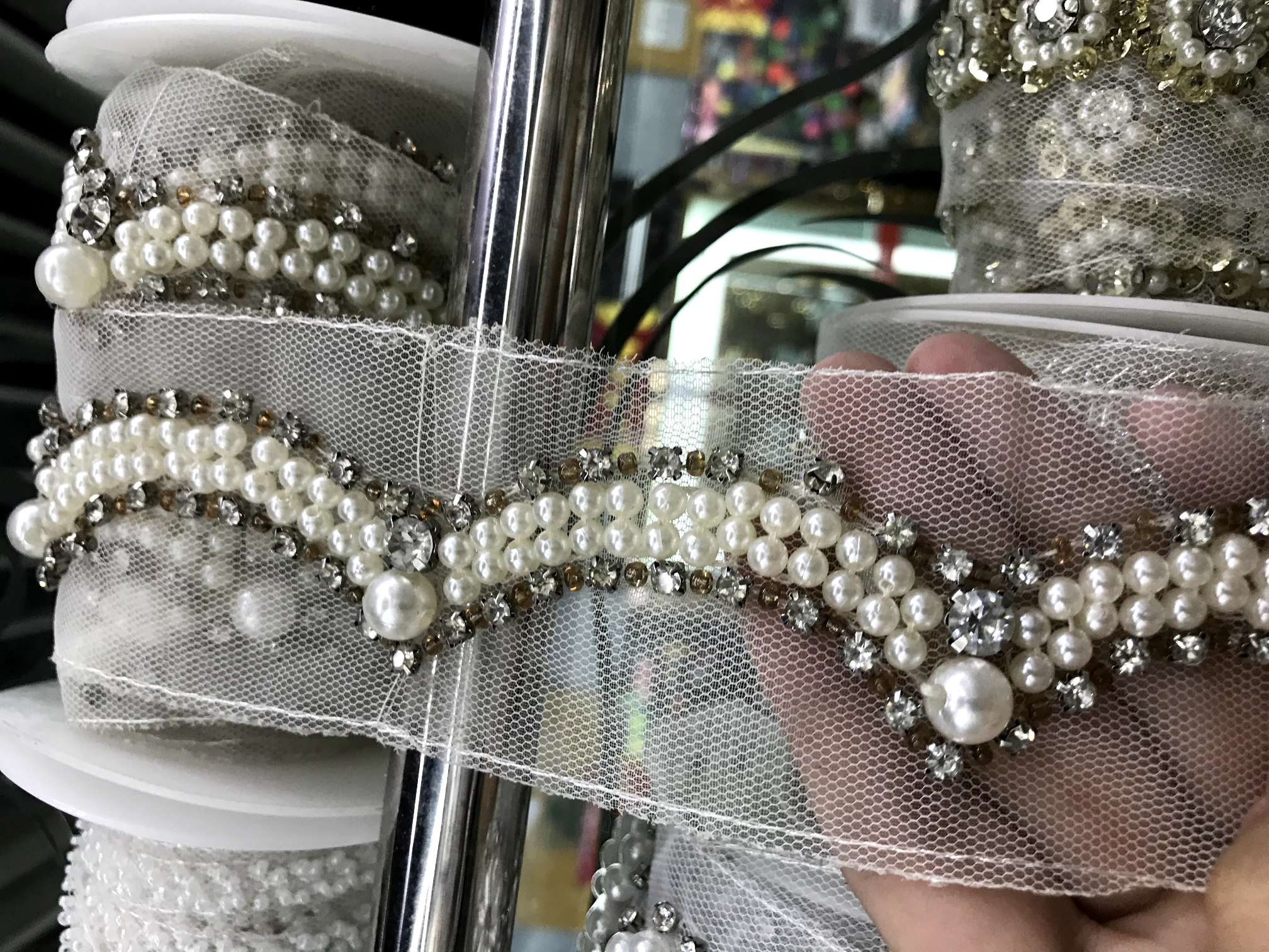 Hand-Nailed Beaded Border details Picture