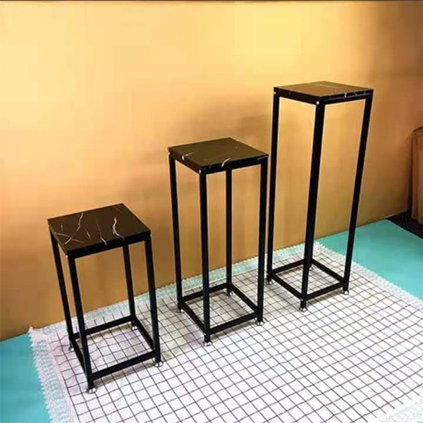 Nordic ironwork flower stand for the living room, floor-standing modern and simple multi-storey indoor bedroom, green vine and golden decorative storage rack A696 detail image 5