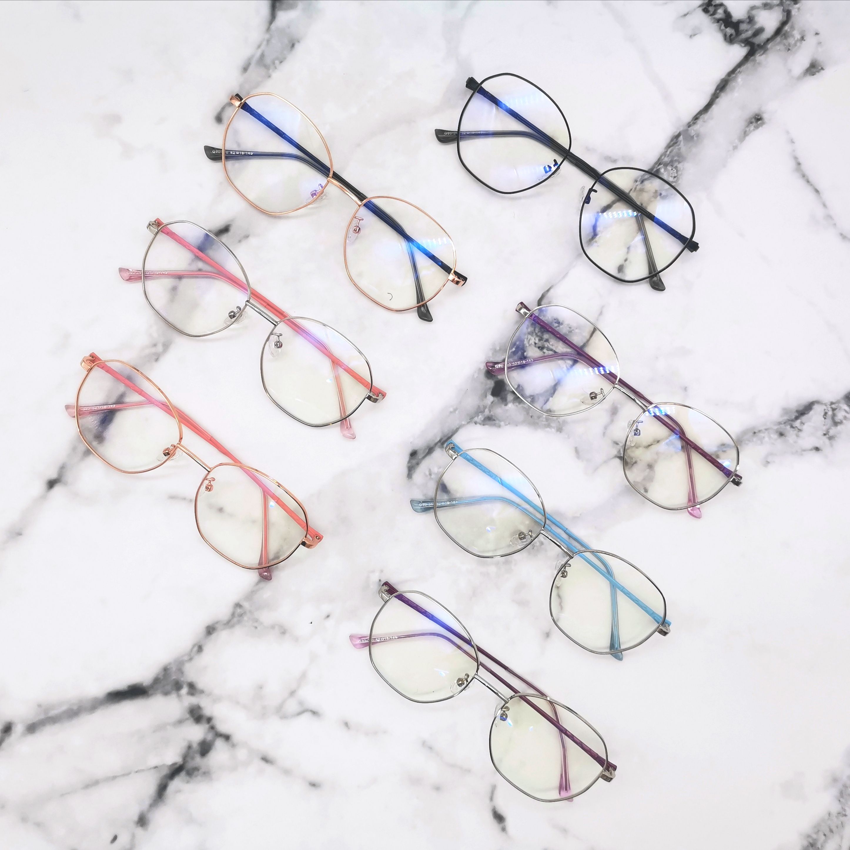 欧美风时尚潮流街拍可配度数百搭平光镜明星同款潮流透明框架眼镜产品图