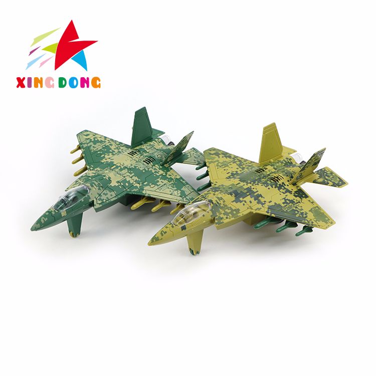 military battle airplane emulation die cast combat aircraft pull string toy thumbnail