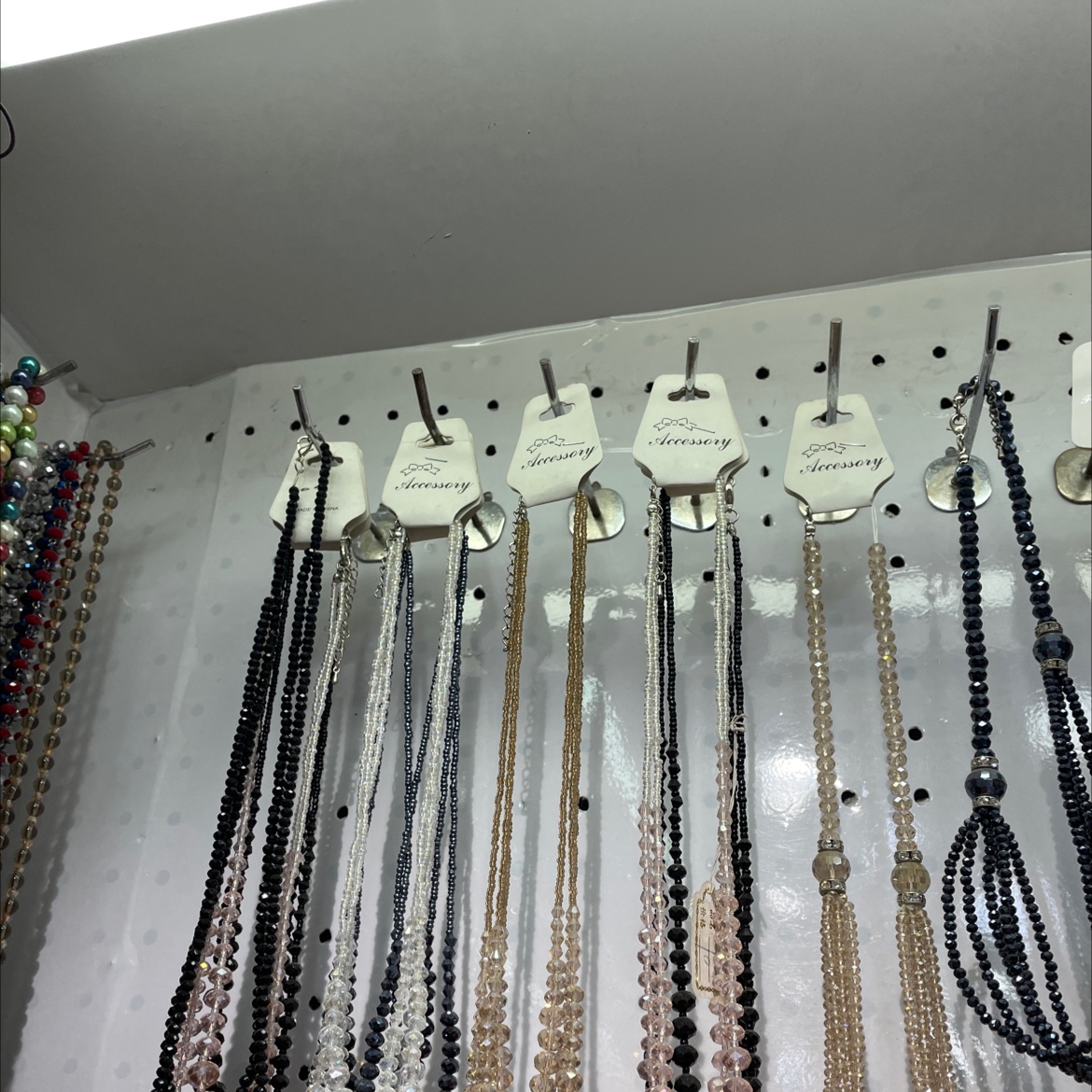 Crystal double clavicle chain