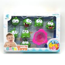 搪胶戏水玩具礼盒绿豆蛙套装